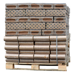 Palet mixto de briquetas de madera Pini Kay + Nestro Mix