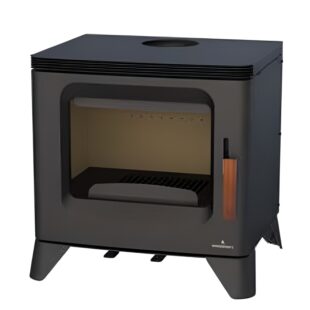 Estufa de leña Bronpi Orly 6 kW frontal