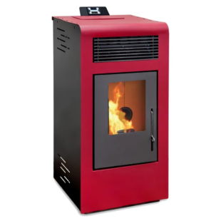Estufa de pellet ECO ALFFA 12,83 kW rojo – Eider Biomasa