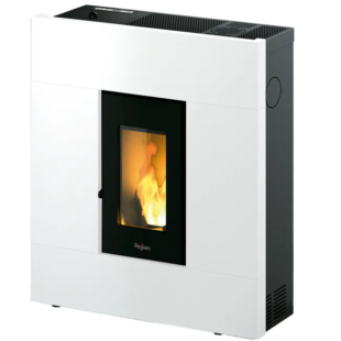 Estufa de pellet ECO PASILLO-8 7,82 kW blanco – Eider Biomasa