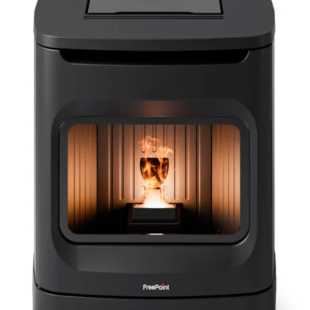 Estufa de pellet Freepoint Flos – 6 kW, Wi‑Fi, estanca