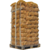 Palet de 80 redes de leña seca 40 L