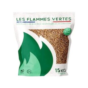 Pellets de Madera “Les flammes vertes” – 66 sacos